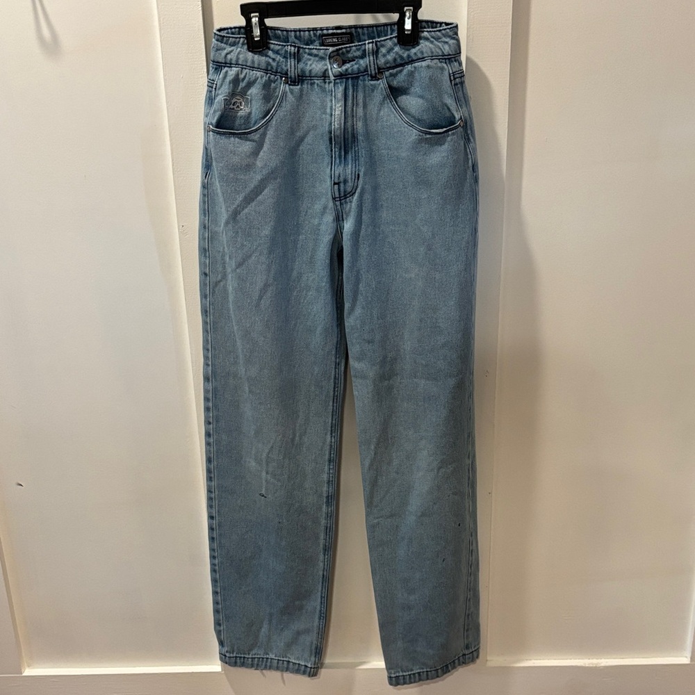 Lurking Class Jeans Sz 2 100% Cotton Light Wash Blue Pants Bottoms Distressed